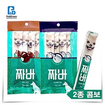 강아지 짜바 소고기 연어 2종 콤보 고양이 유산균 구강 애견 면역력 소화 효소 반려견