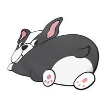 만화 규조류 진흙 목욕 매트 동물 모양 빠른 건조 흡수성 부드러운 쿠션 가정용 욕실을위한 욕실 깔개 방, 개 그레이, 90x60cm, 규조 진흙