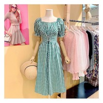 [도로시홀릭] DB_ 고방체크아일렛원피스 (DO57759)