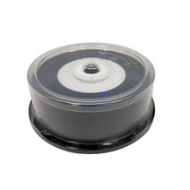 MediaPro 빈 CD - 전문가 등급 비닐 CD-R 화이트 잉크젯 인쇄 가능한 중앙 및 블랙 녹음 표면 - 25팩