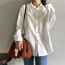 짝꿍닷컴 루즈핏 4컬러 코듀로이 무지 여성 셔츠 남방 LK-S007