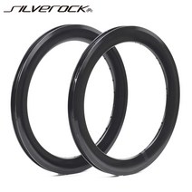 픽시휠셋 카본 휠셋 로드 자전거 픽시휠 Silverock 에어로 림 16in 1 38 for brompton pikes fnhon gust zephy 3sixty bike u, 1pc 20h 블랙