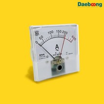 대붕 D-80 (200/5A) 각형 300% over scale 이중지침 암페어 메타