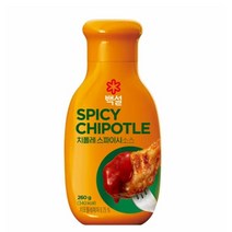 CJ더마켓 마약 소스 만들기 메뉴 개발 황금 레시피 백설 치폴레 스파이시 소스 양념 만능 비빔 국물요리 볶음 요리 국수 260G, 2개