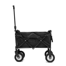 소형접이식 캠핑웨건 운반카트 낚시 트레일러 수레 짐, 미니 기본 블랙