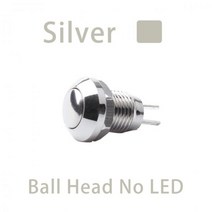 전동킥보드 경적스위치 킥보드깜빡이8mm Momentary Metal Horn Doorbell Bell Push Button Switch Waterpro, 05 Silver
