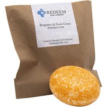 Bergamot & Fresh Citrus Shampoo Bar 미국산 3oz 샴푸 바 기물 제로 플라스틱 없음 SLS 없음 없음