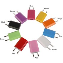 마이크로 USB EU 플러그 AC 5V 1A 벽 충전기 범용 휴대용 여행 전원 어댑터 삼성 화웨이 아이폰 Xiaomi HTC 10 색상, 01 1PCS_10 Rose