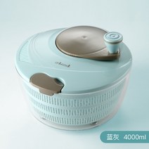 간편한 채소 짤순이 탈수기 야채 세척 물기제거 과일 대용량 대형 건조 스피너, 라지블루