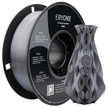 ERYONE PLA+ 필라멘트 3D 프린터용 1.75mm 허용 오차: ±0.03mm 1kg (2.2파운드)/스풀 레드, C-gray