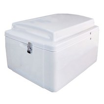 오토바이 강화플라스틱 배달통 피자가방 푸드박스 170L 국내제작, 화이트