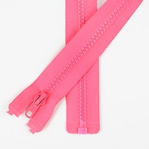 JSTrading 60cm 플라스틱 점퍼지퍼 비슬론 22컬러 (3호), 22 네온핑크, 1개