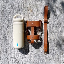 블루보틀텀블러 일본 블루보틀 블루 보틀 스테인리스 스틸 밀봉 보온병 컵(뚜껑 포함) 휴대용 커피 컵, 연한 갈색