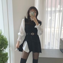 떳다그녀 체이티 셔츠 & 니트베스트 SET