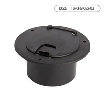 원형 전기 케이블 코드 해치 1 개 5.2 quotO.D. Flange 2.6 quotRV 트럭 보트 요트 캠핑카 용 딥 캐비티 uv 방지, 01 black