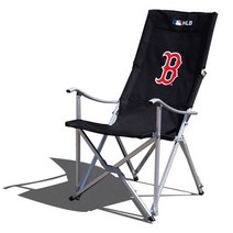 MLB 보스턴레드삭스 롱릴렉스 경량 캠핑의자 BK, 블랙