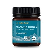 뉴질랜드의 멜로라 생 마누카 꿀 UMF 15+ MGO 525+ 8.8 오즈 항아리 피부 관리에 안전 식용 및 건강 설탕 대체품 벌집에서 손 마누카 꿀까지 추적 가능