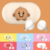 BT21 베이비 라인프렌즈 미니 무선이어폰 캐릭터 커널 형 블루투스 치미 타타 코야 블루투스이어폰, 슈키, BT21무선이어폰