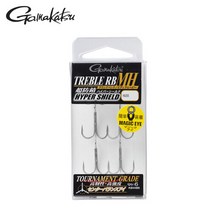 가마가츠 파핑 농어 송어낚시 트레블훅 RB-MH 2호