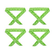 얼음 스카프 4개 아이스 목도리, 그린