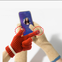 클리커스 따뜻한 롱 아크릴 스마트폰 터치 가을 겨울 장갑 7color