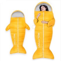 민정상점 가성비 어린이 경량 상어 침낭겨울 침낭, 하늘색/1.5kg, 1개