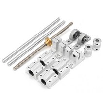 15Pcs 200MM 광학 축 가이드 베어링 하우징 알루미늄 레일 샤프트 리드 스크류로드 슬라이드 부시 샤프트 커플 링 CNC 부품, 보여진 바와 같이, 하나
