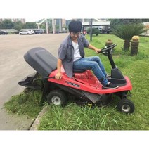 탑승식 승용예초기 과수원 크롤러 동력 골프장 잔디 자동 전동, B.15P완전기계+잔디수집상자