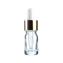 바른용기 투명 스포이드공병 유리 용기 [골드/화이트], 50ml, 100개