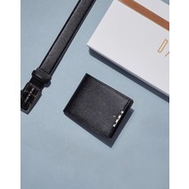 DAKS 하우스체크 포인트 소가죽 지갑 벨트 세트 2979