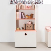 리바트 톨키즈 3단 책장+장난감수납장, 블루