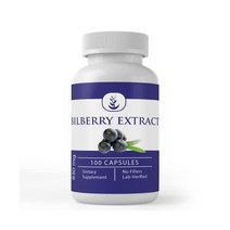 Pure Organic Ingredients 빌베리 분말 가루 주스 효능 추출물 서빙당 830 mg - 100 캡슐