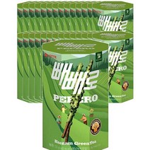 롯데 Pepero 녹차 빼빼로 하남그린티 운동회 초등학생 편의점 간식 탕비실 사무실 등산 막대과자 132g, 29개