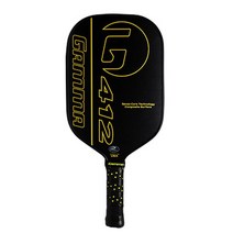 Gamma 감마 412 피클볼 패들, Black/Yellow, 4 1/8