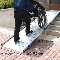 경사로 발판 계단 진입판 경사판 대형 접이식 3.3m 이사 짐, 길이 326 접이식