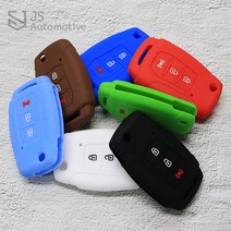 JS automotive 뷰티풀코란도 젤리 실리콘 컬러 키홀더 스마트키 키케이스 스크래치 흠집방지 간편장착 새차선물 장식 용품, 레드