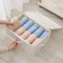 달자샵 튼튼한 패브릭리빙박스 지퍼덮개 옷정리함 다용도 대용량 수납함, 대, 1Pcs, 블루
