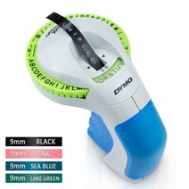 프린트 부품 수동 Labeller Dymo 라벨링 기계 타자기 12965 3D 엠보 호환, 02 Set