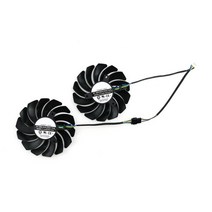 5700XT 2pcs 비디오 카드 냉각 팬 빠른 쿨러 PLD09210S12HH MSI Radeon RX 5700XT/5700 EVOKE 수리 부품, 한개옵션0