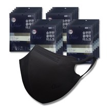(Ssize)KF94 숨편한 클레어마스크 아동용20매, [KF94] S_(7~13세) 블랙 10매X2