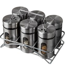 인블룸 스텐 양념통 100ml x 6p + 거치대 세트, 8세트