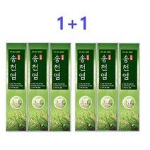 1+1 송천염치약 120gx3개입 개운한 솔잎향, 상세페이지 참조