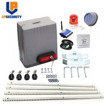 전원주택대문 자동대문 차고자동문 LPSECURITY AC 모터 800kg 자동 전기 슬라이딩 게이트 오프너 엔진 4m, 04 kit 4