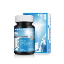 메디타민 비타민D 3000IU 미국산 원료 뼈 관절 건강 햇빛 부족 180정 1병