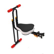 자전거 유아 안장 앞 아기안장 보조의자 유아시트 mtb 자전거 어린이 좌석 크루저 전면 장착 안장 휴대용 접이식 어린이 안전 의자 m365 ninebot es22 스쿠터, 네이비 블루, 09 Handle Pedal Black, 1개