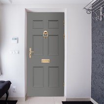 [현관문시트지] 디자인어거스트 프렌치 도어시트지, 그레이