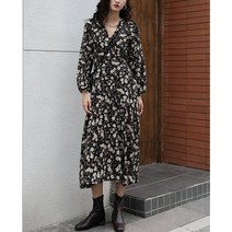 샤이걸 플라워 원피스 봄 가을
