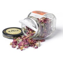 은은한차 우린차 플라워티 색이예쁜차 로즈플라워 미니 유리병 깔끔한차 로즈차 꽃차, 상세페이지참조