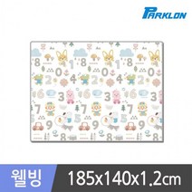 뽀로로숫자놀이 웰빙 놀이방매트 185x140x1.2cm, 벅스 185x1.2cm