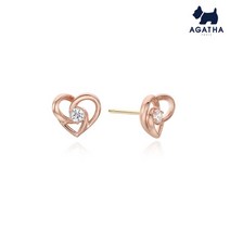 [아가타] (AGATHA) HEART BLOOM 14K 귀걸이 2382016S-313-TU